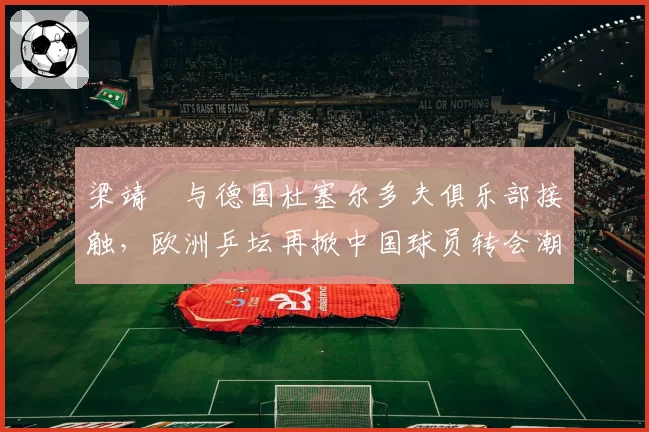 梁靖崑与德国杜塞尔多夫俱乐部接触,欧洲乒坛再掀中国球员转会潮